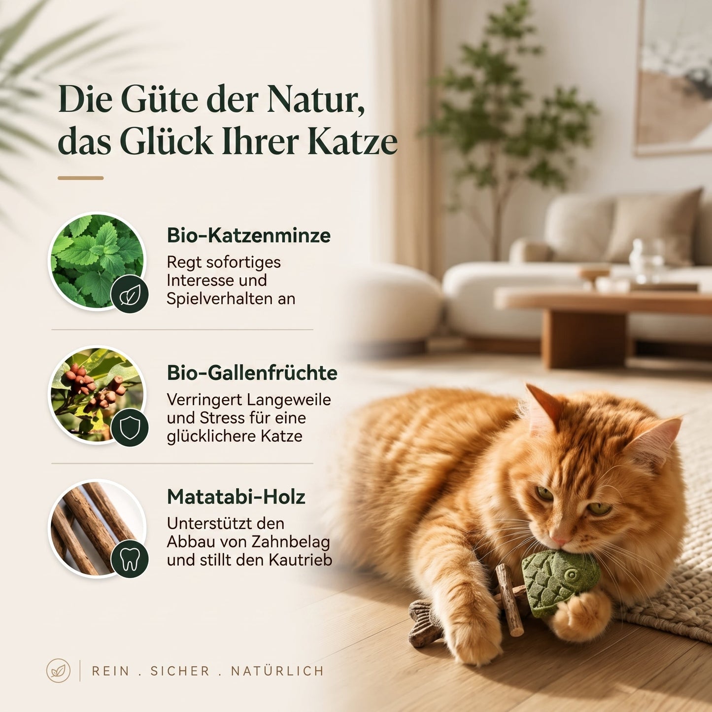 Zahnpflege-Kauspielzeug für Katzen in Fischgrätenform🍁💖