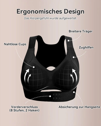 Vnproo®Haltungs-Bh Mit Frontverschluss, Gekreuztem Rücken, Kabellos