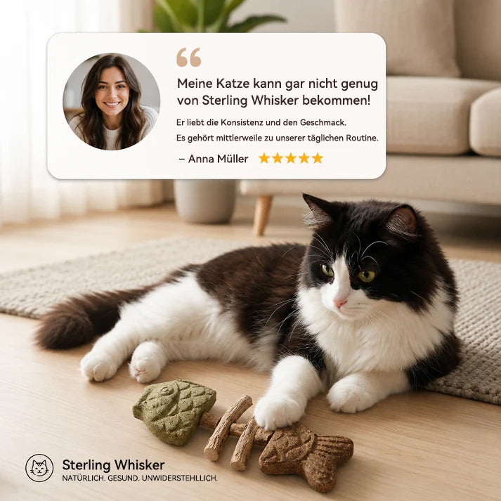 Zahnpflege-Kauspielzeug für Katzen in Fischgrätenform🍁💖